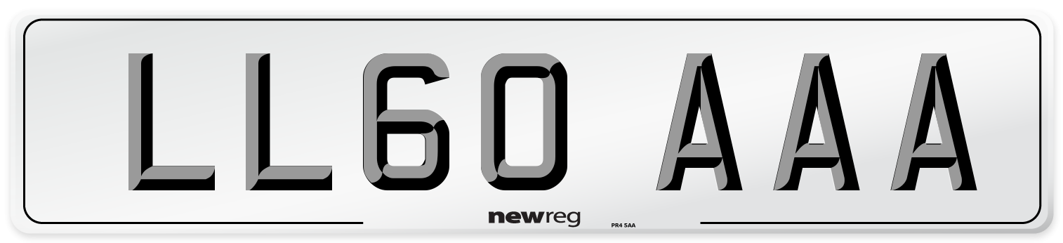 LL60 AAA Number Plate from New Reg